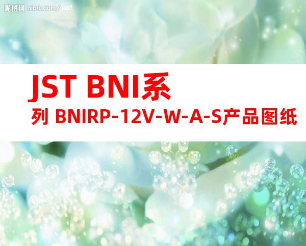 JST BNI系列 BNIRP-12V-W-A-S产品图纸
